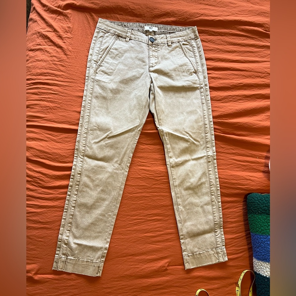 Women's Classic Tan Straight Leg Pants